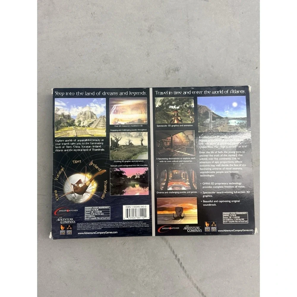 Atlantis The Lost Tales & Beyond Atlantis PC Big Box 2-Game Set CIB Rare Vintage